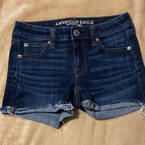 American Eagle Super Stretch Denim Shorts Sz 0